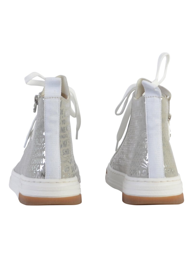 Basket Montante Cuir Rieker Aleria Gris - Kiabi