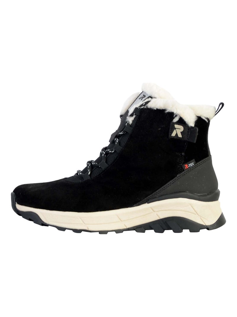 Basket Montante Cuir Rieker Noir - Kiabi