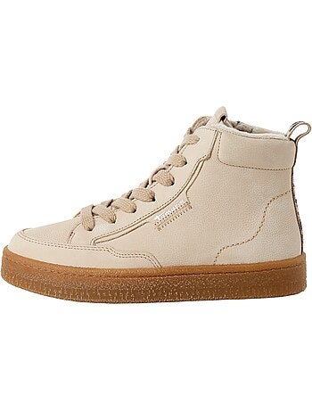 Basket montante cuir tamaris