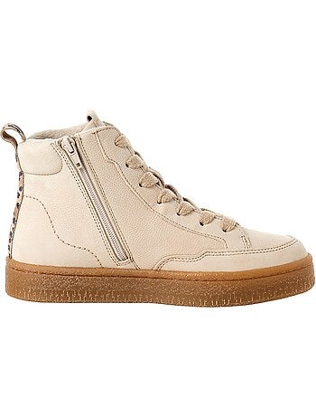 Basket montante cuir tamaris