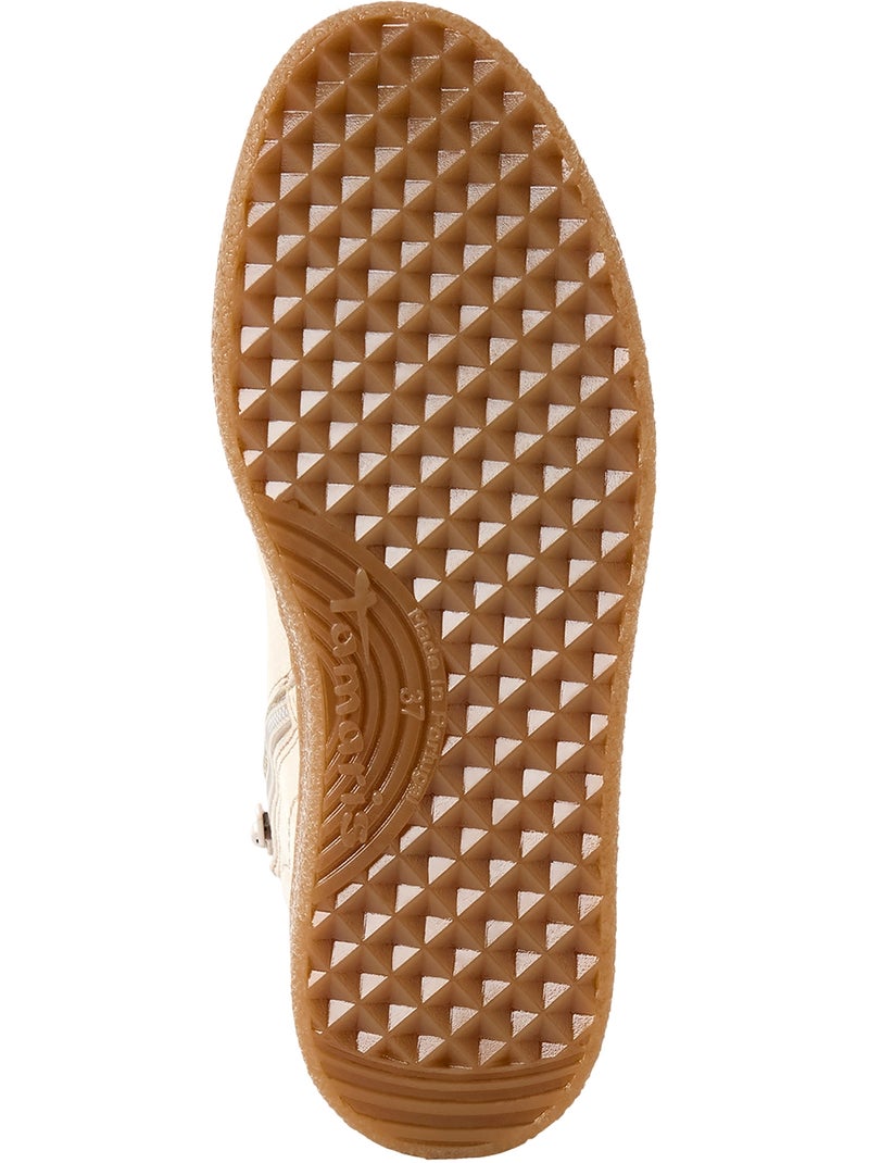 Basket montante cuir tamaris Beige - Kiabi