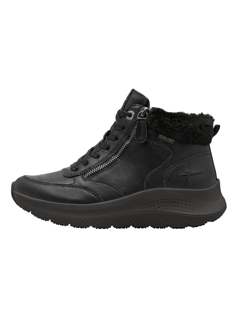 Basket Montante Cuir Tamaris Comfort Noir - Kiabi