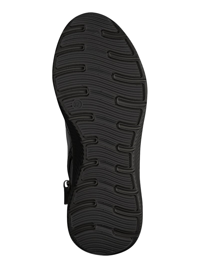 Basket Montante Cuir Tamaris Comfort Noir - Kiabi