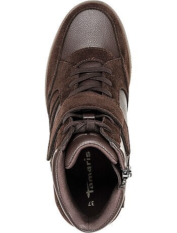 Basket montante cuir tamaris