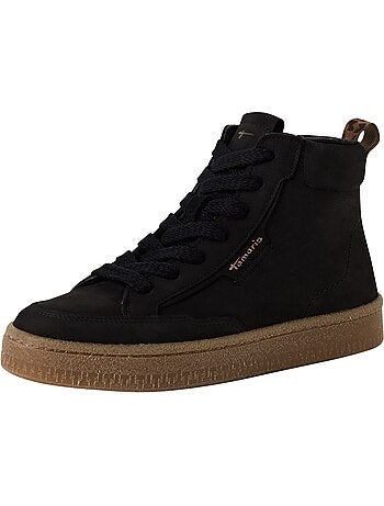 Basket montante cuir tamaris