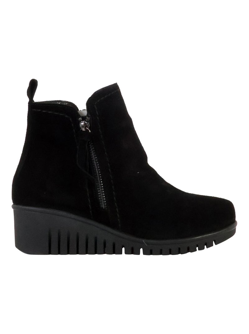 Basket Montante Cuir The Divine Factory Alénoa Noir - Kiabi