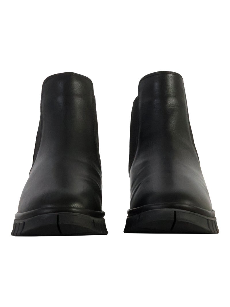 Basket Montante Cuir The Divine Factory Alénoa Noir - Kiabi