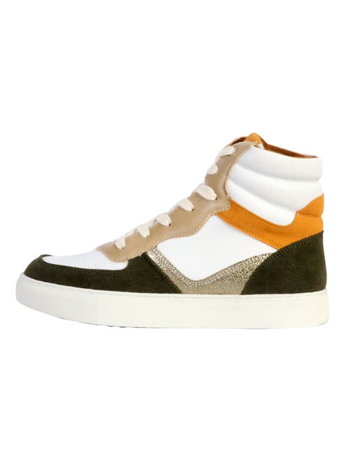 Basket Montante Cuir The Divine Factory - Kiabi