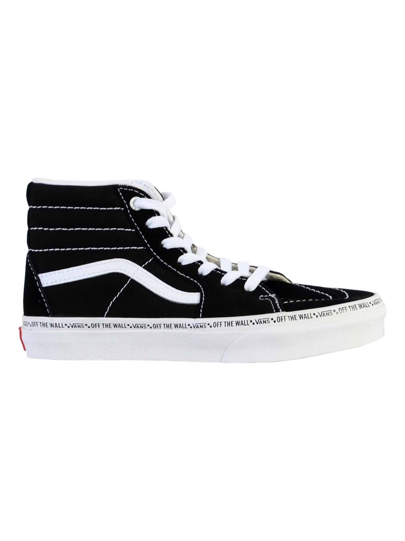 Basket Montante Cuir Vans Enfant Sk8-Hi Noir - Kiabi