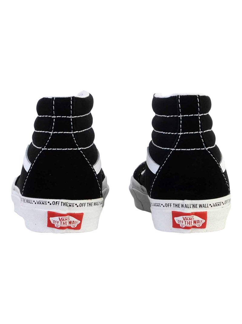 Basket Montante Cuir Vans Enfant Sk8-Hi Noir - Kiabi