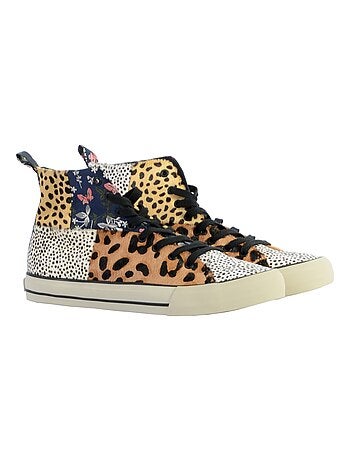 Basket Montante Desigual Beta Animal Print