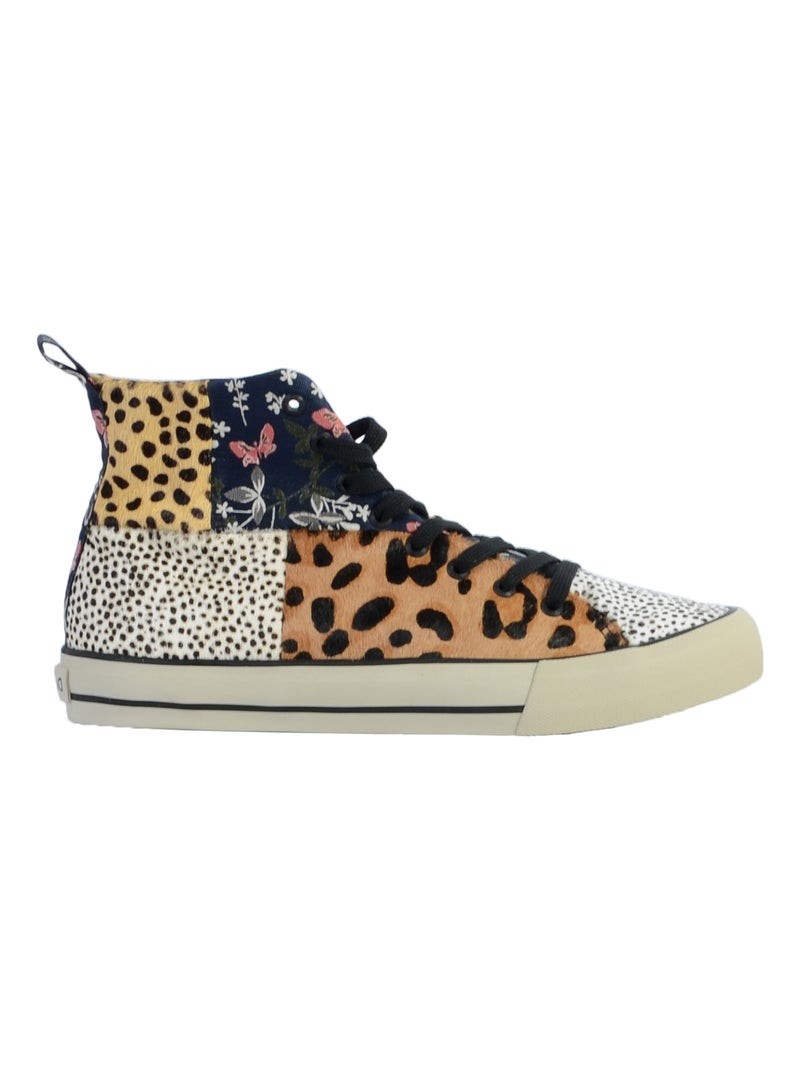 Basket Montante Desigual Beta Animal Print Beige - Kiabi