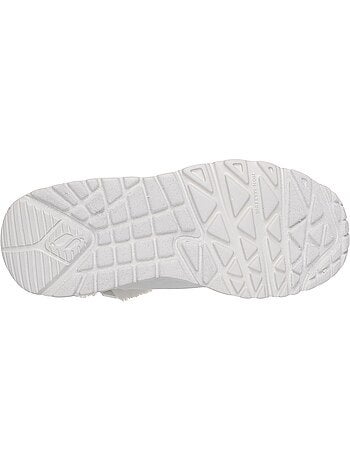 Basket montante enfant à lacets skechers uno lite cozy leopard