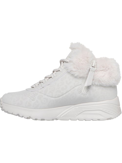 Basket montante enfant à lacets skechers uno lite cozy leopard - Kiabi