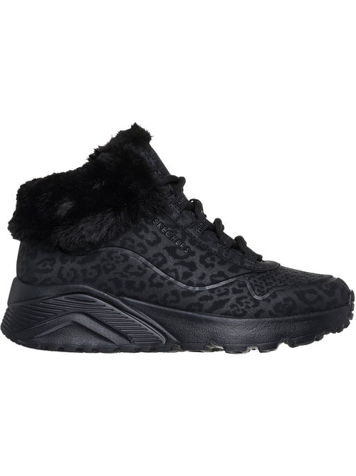 Basket montante enfant à lacets skechers uno lite cozy leopard - Kiabi Basket montante enfant à lacets skechers uno lite cozy leopard - Kiabi