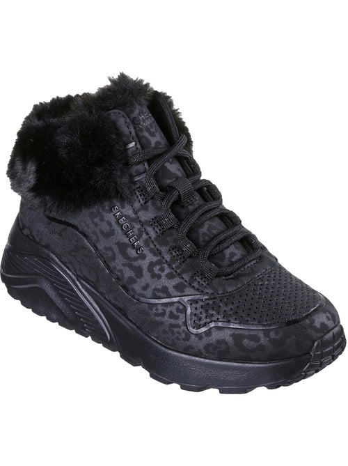 Basket montante enfant à lacets skechers uno lite cozy leopard - Kiabi Basket montante enfant à lacets skechers uno lite cozy leopard - Kiabi