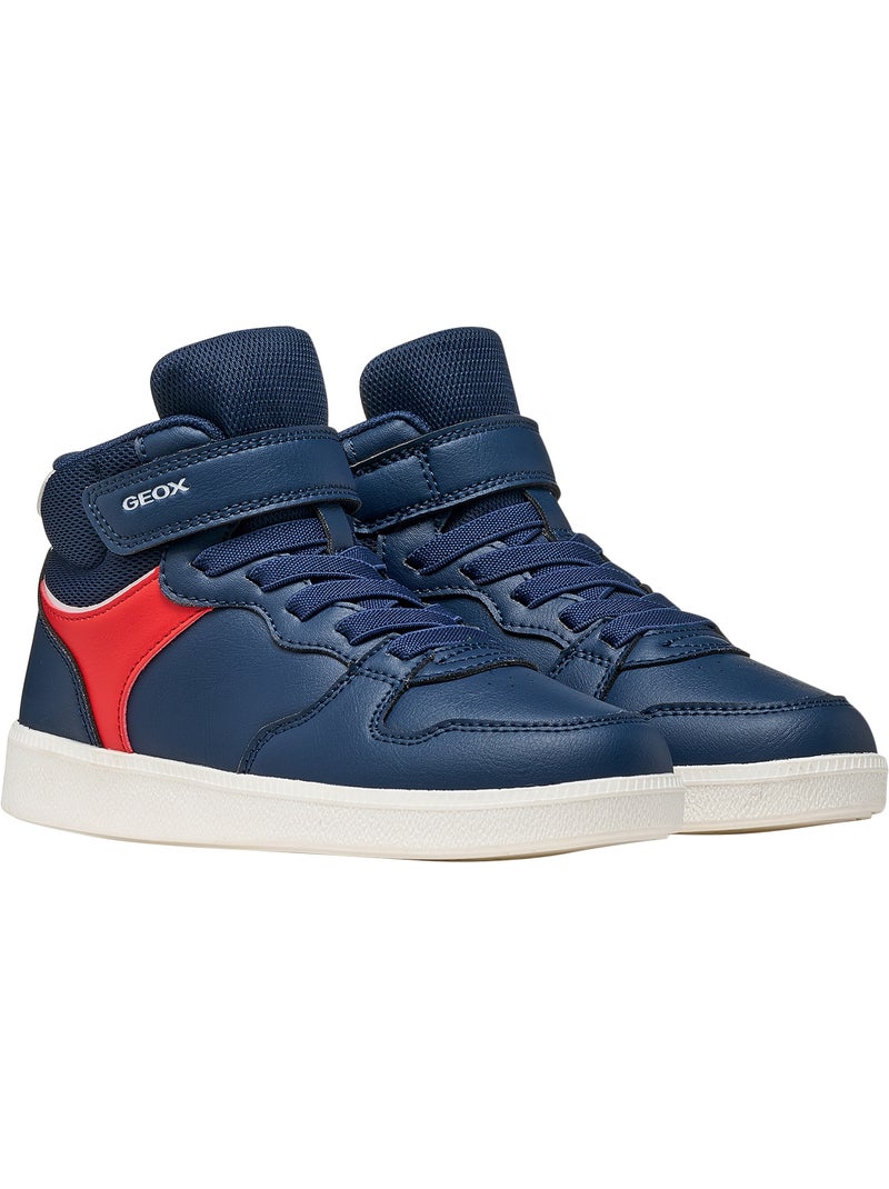 Basket montante enfant à scratch geox emberlix boy Bleu - Kiabi