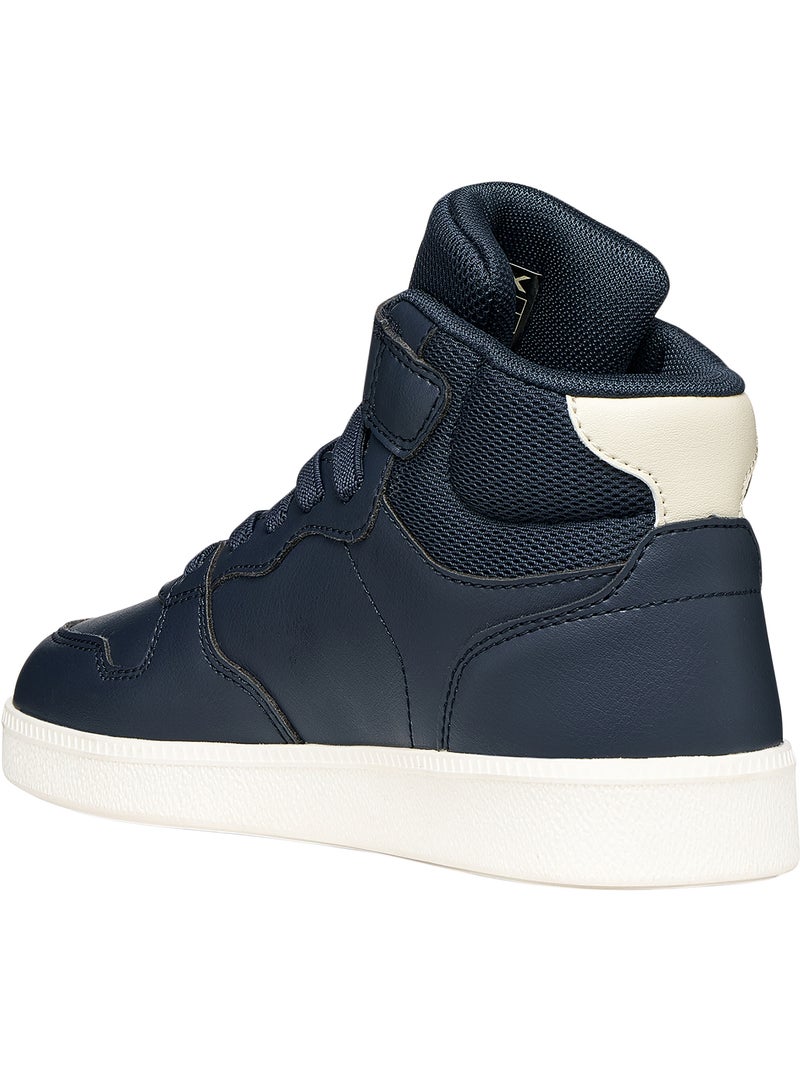 Basket montante enfant à scratch geox emberlix boy Bleu - Kiabi