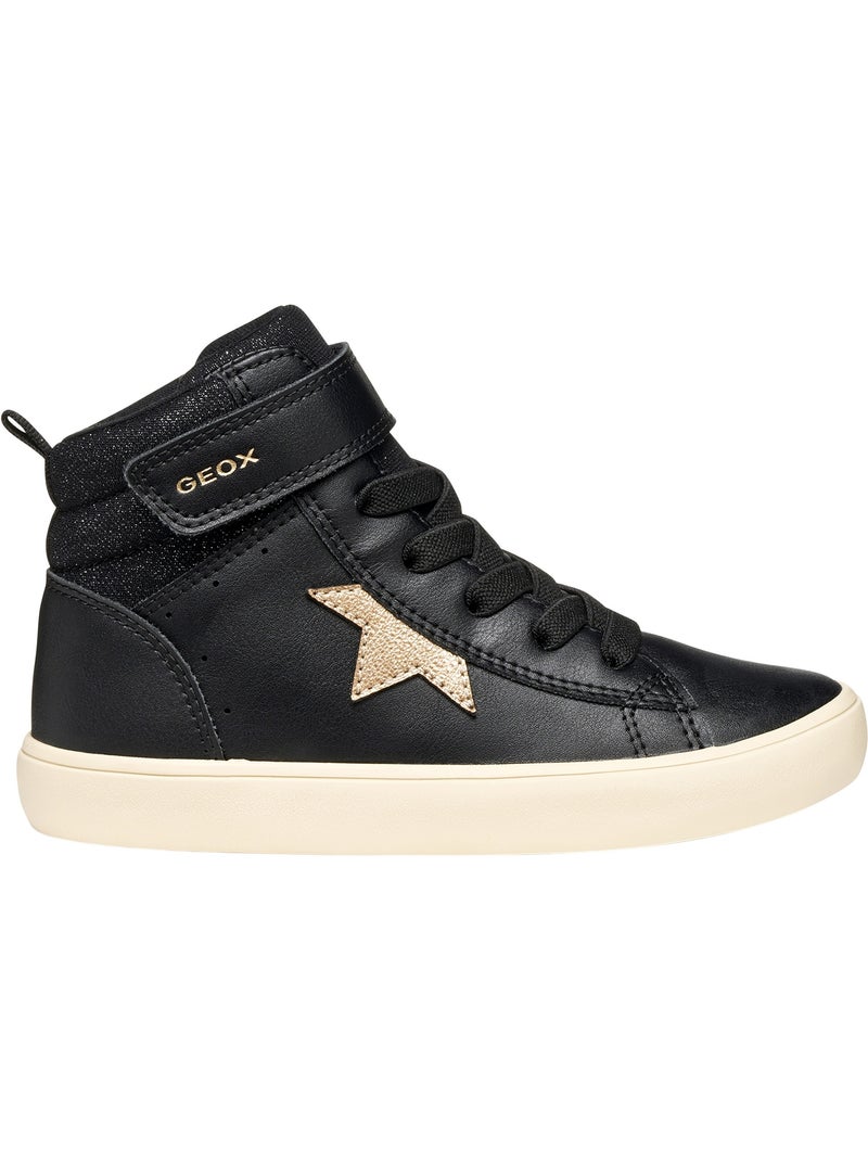 Basket montante enfant à scratch geox gisli girl Noir - Kiabi