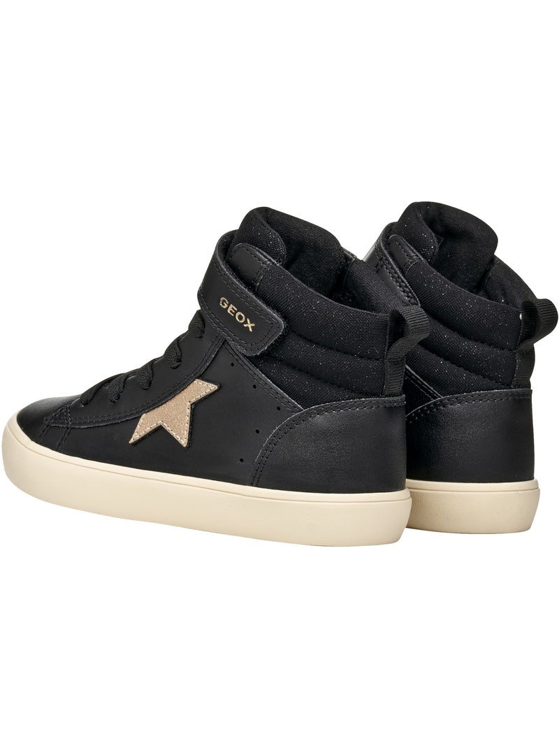 Basket montante enfant à scratch geox gisli girl Noir - Kiabi