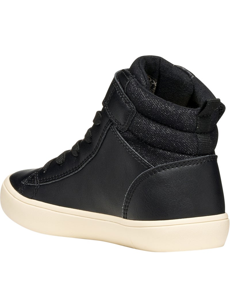 Basket montante enfant à scratch geox gisli girl Noir - Kiabi