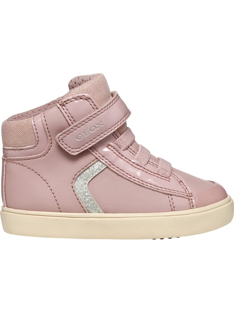 Basket montante enfant à scratch geox gisli Rose - Kiabi