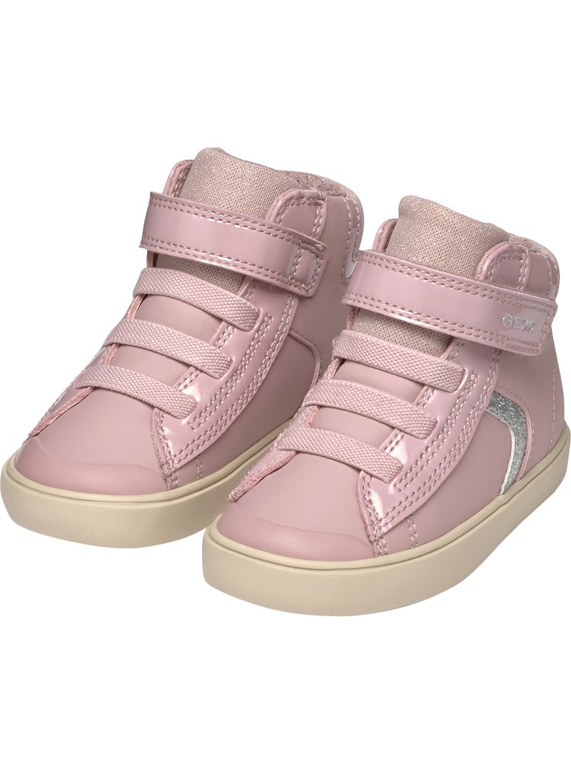 Basket montante enfant à scratch geox gisli Rose - Kiabi
