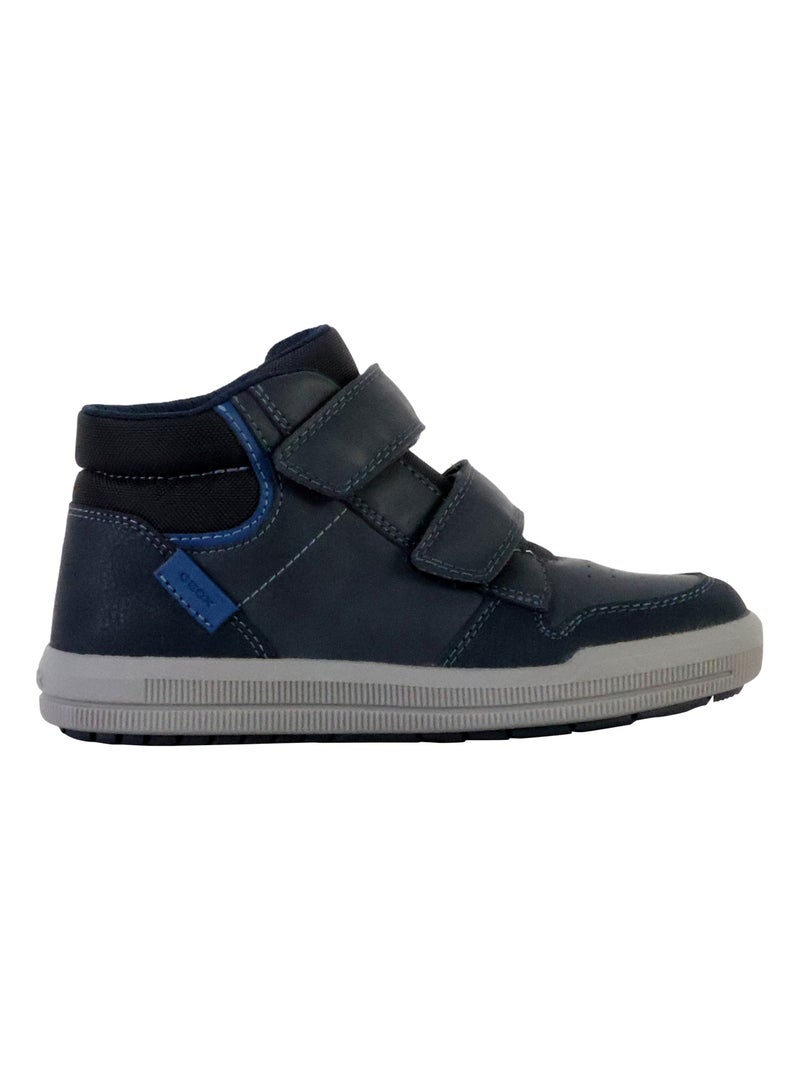 Basket Montante Enfant à Scratches Geox Arzach Bleu - Kiabi