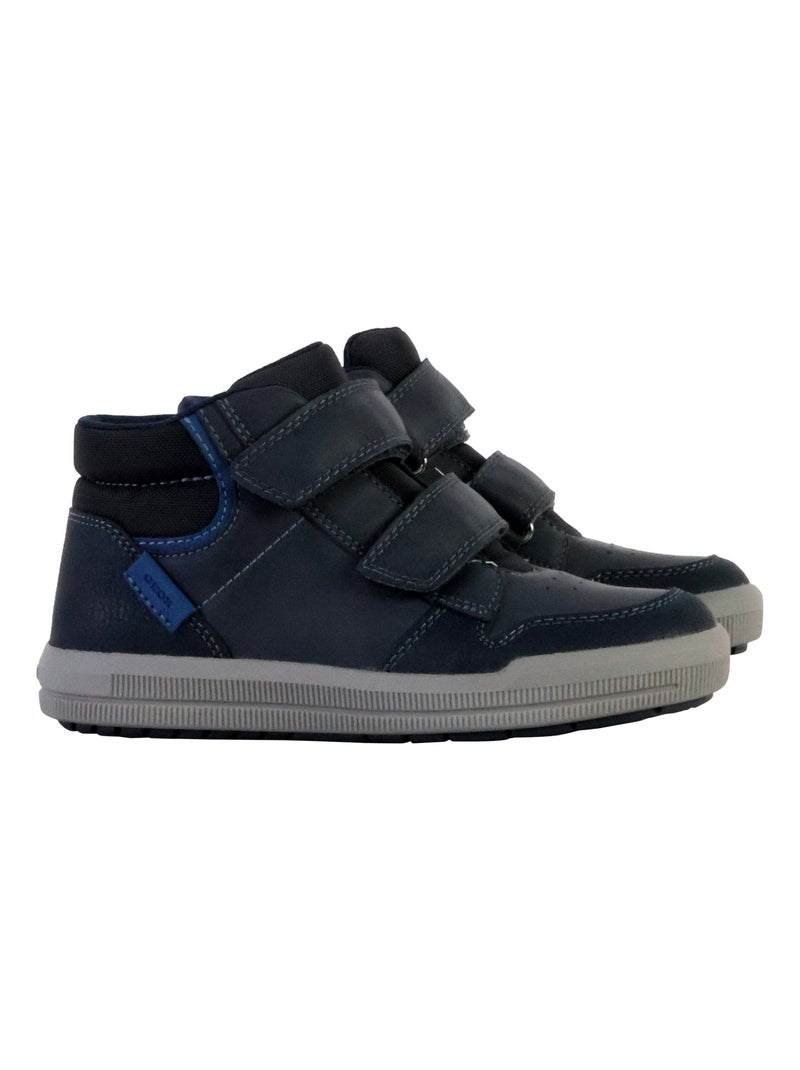Basket Montante Enfant à Scratches Geox Arzach Bleu - Kiabi