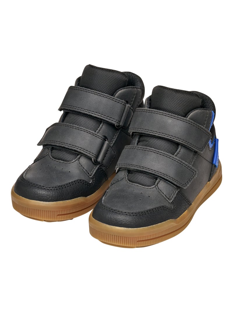 Basket Montante Enfant à Scratches Geox Arzach Noir - Kiabi
