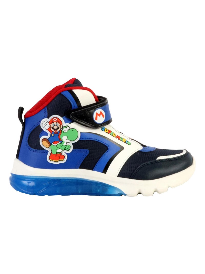 Basket Montante Enfant à Scratches Geox Ciberdron Bleu - Kiabi