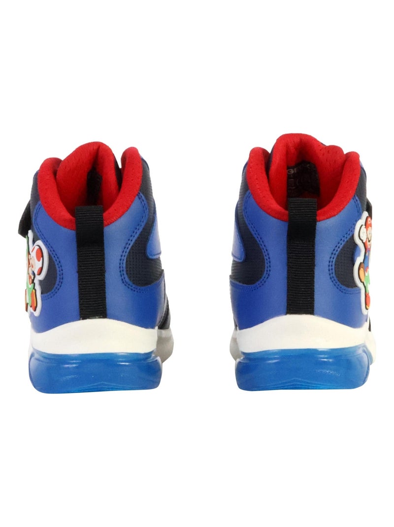 Basket Montante Enfant à Scratches Geox Ciberdron Bleu - Kiabi