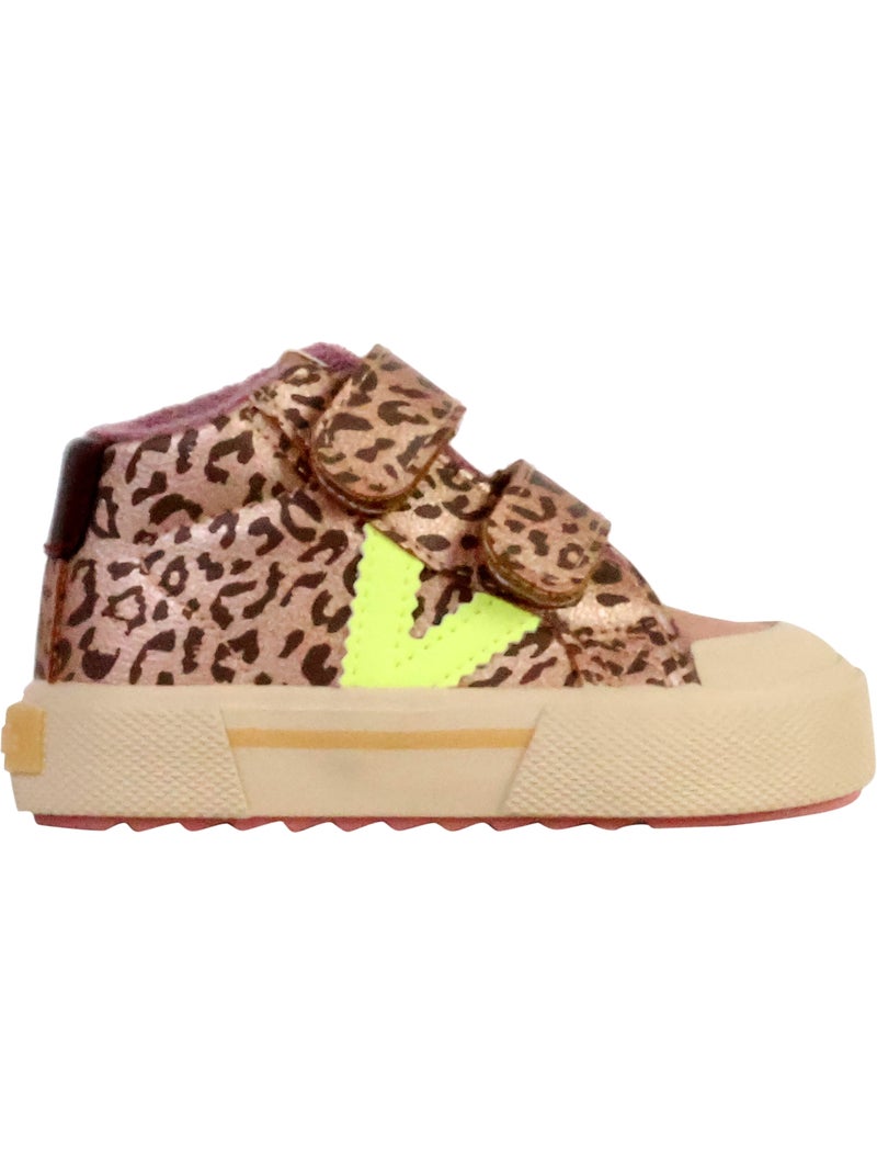 Basket Montante Enfant à Scratches Victoria Beige - Kiabi
