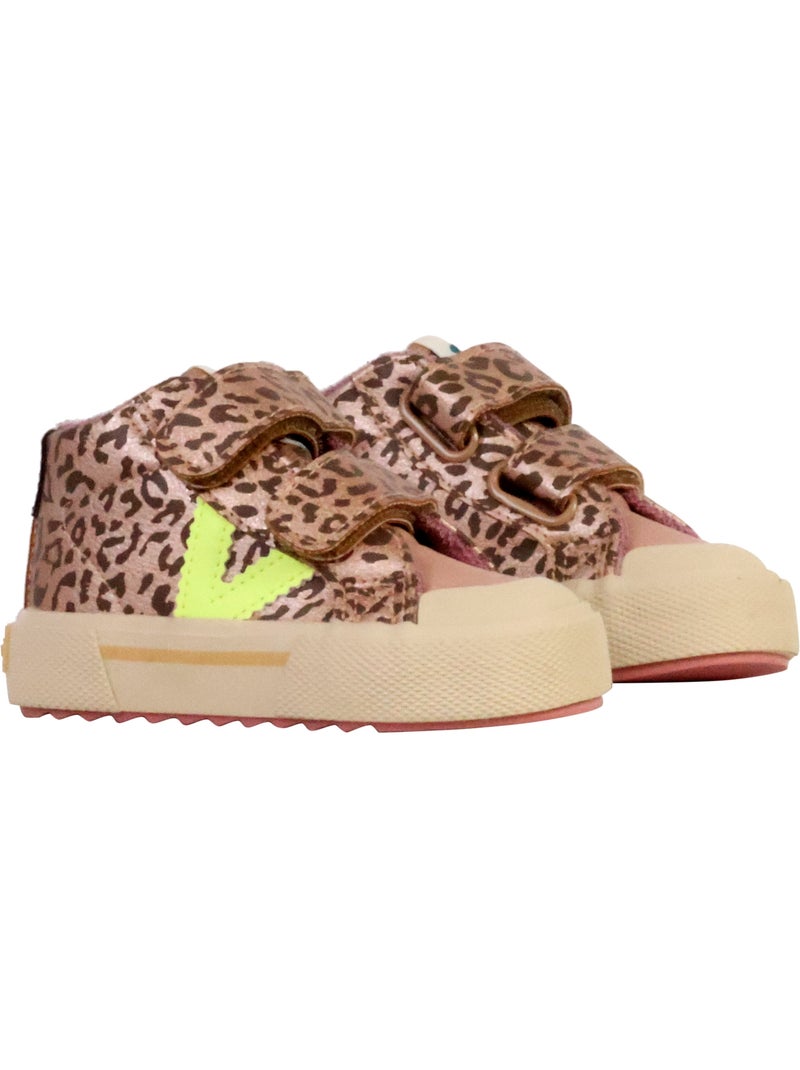 Basket Montante Enfant à Scratches Victoria Beige - Kiabi