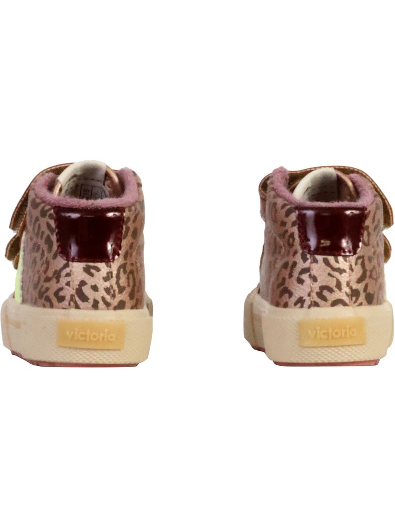 Basket Montante Enfant à Scratches Victoria Beige - Kiabi