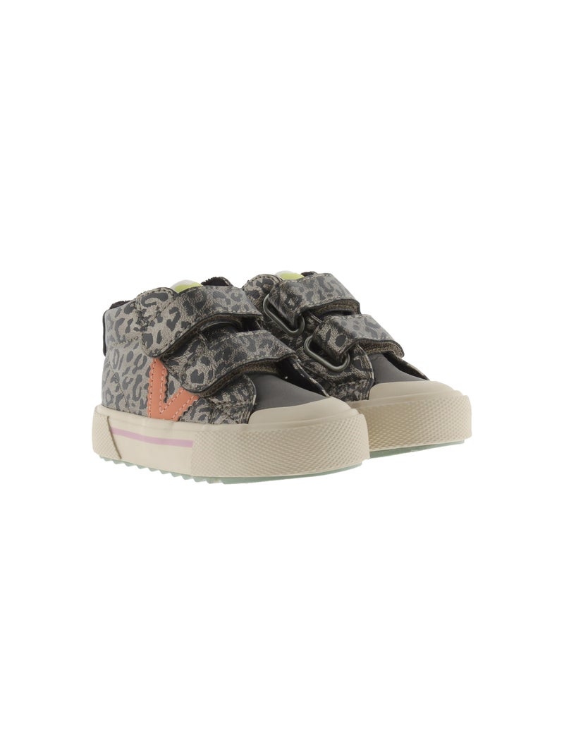 Basket Montante Enfant à Scratches Victoria gris anthracite - Kiabi