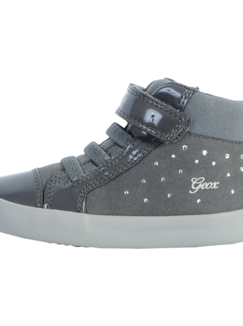 Basket Montante Enfant/fille Geox Gisli Gris - Kiabi