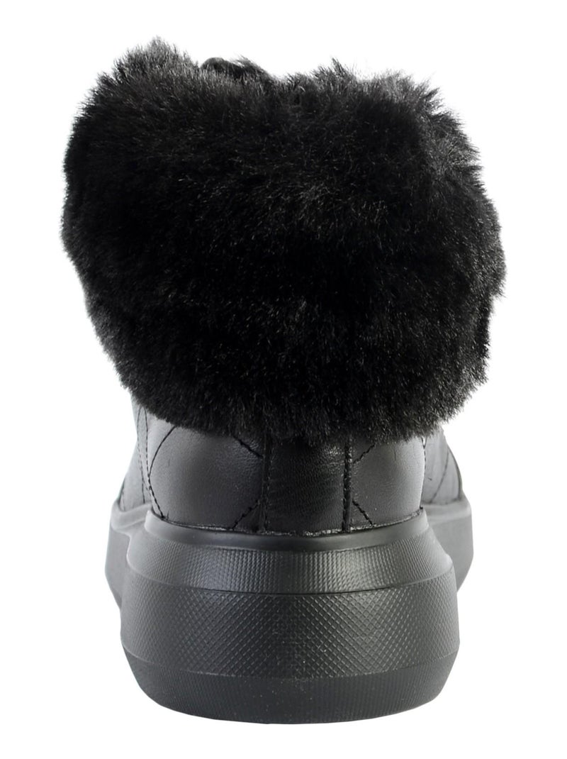 Basket Montante Geox D Rubidia C - Nappa+ Synt.Fur Noir - Kiabi