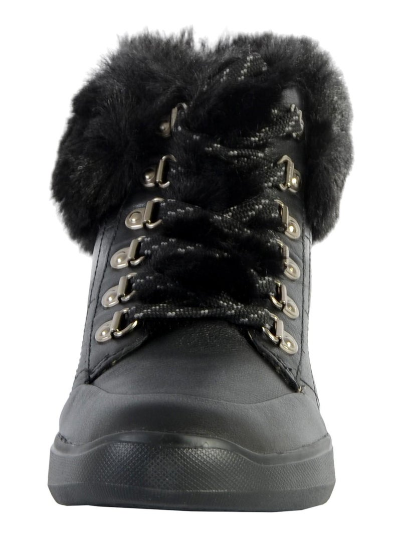 Basket Montante Geox D Rubidia C - Nappa+ Synt.Fur Noir - Kiabi