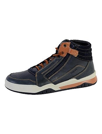 Basket Montante Geox Enfant Garçons J Perth B.D - SYNT+WAX.LEA