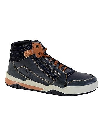 Basket Montante Geox Enfant Garçons J Perth B.D - SYNT+WAX.LEA
