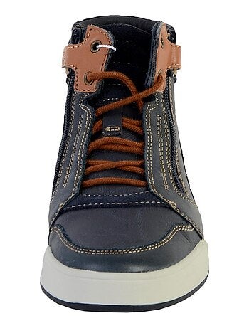 Basket Montante Geox Enfant Garçons J Perth B.D - SYNT+WAX.LEA