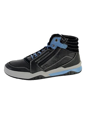 Basket Montante Geox Enfant Garçons J Perth B.D - SYNT+WAX.LEA