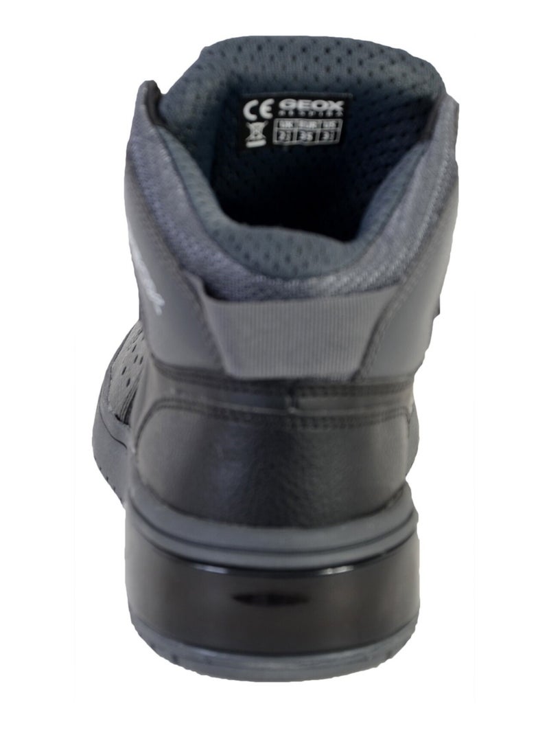 Basket Montante Geox Enfant Garcons J Xled B.A - SYNT+TUMB.SYNT J947QA Noir Gris - Kiabi