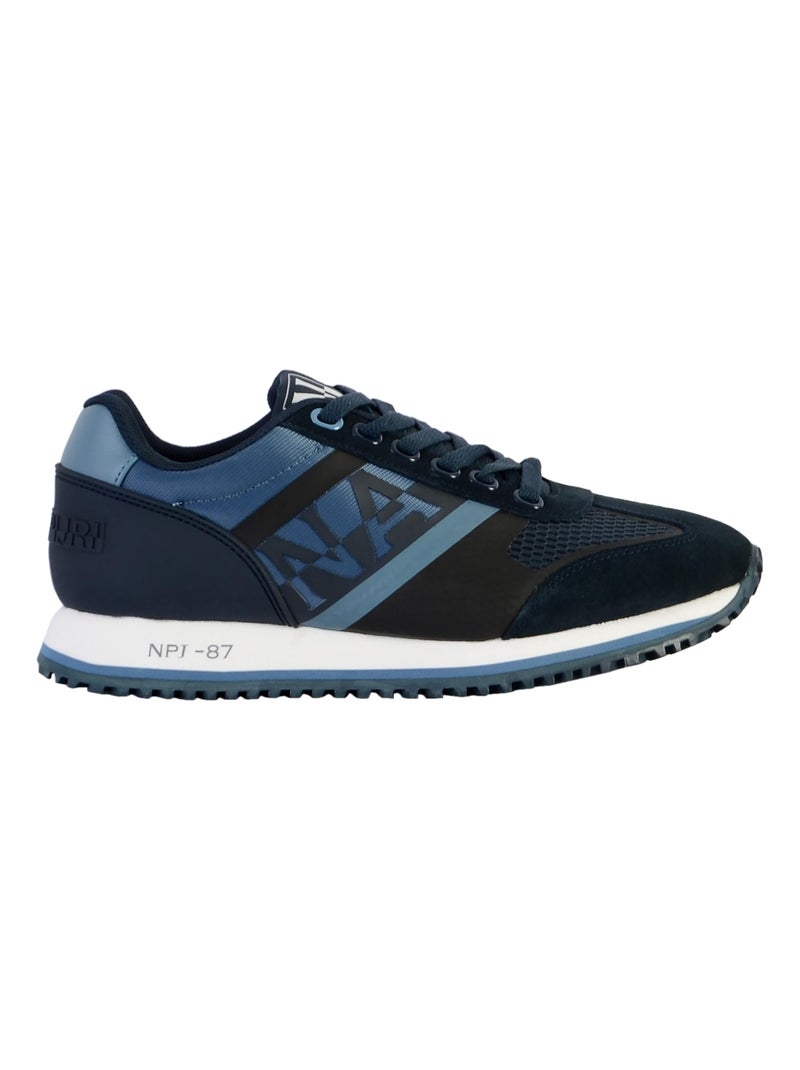 Basket Napapijri Suede Running Bleu - Kiabi