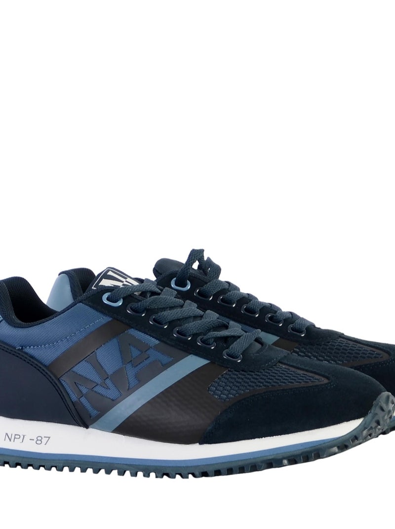 Basket Napapijri Suede Running Bleu - Kiabi