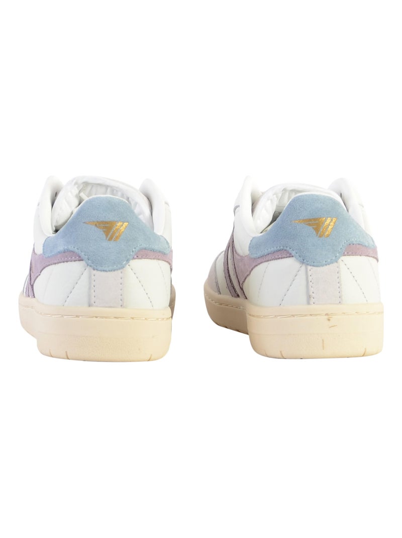 Basket Plate Cuir Gola Falcon Blanc - Kiabi