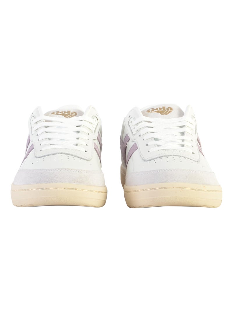 Basket Plate Cuir Gola Falcon Blanc - Kiabi