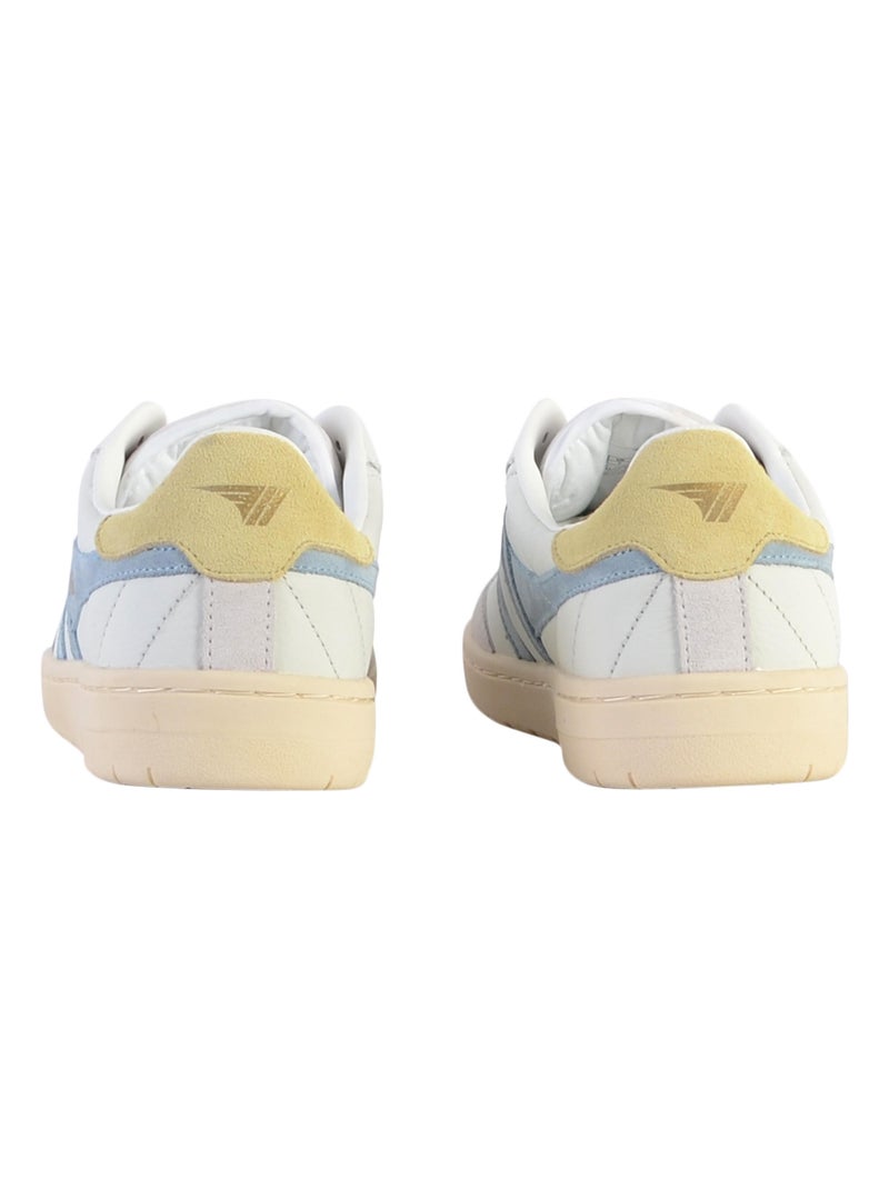 Basket Plate Cuir Gola Falcon Blanc - Kiabi
