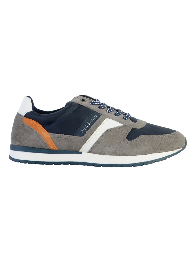 Basket Plate Cuir Redskins Nixor Gris - Kiabi